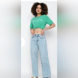 American Eagle Outfitters Light Blue 90's Wide Leg Jeans